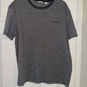 Calvin Klein Men's Gray Short Sleeve Tee